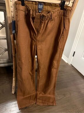 GAP Women's Straight-Leg Pants in Rust